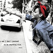 Rihanna-Poster-Quote-Im-crazy-36×24-0