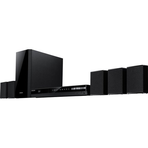 Samsung 5 1 Channel 500 Watt 3d Blu Ray Home Theater System With Full Hd 1080p 3d Blu Ray Player Passive Subwoofer Apps Built In For Streaming Content Crystal Amp Plus Fm Tuner Dvd Up Conversion