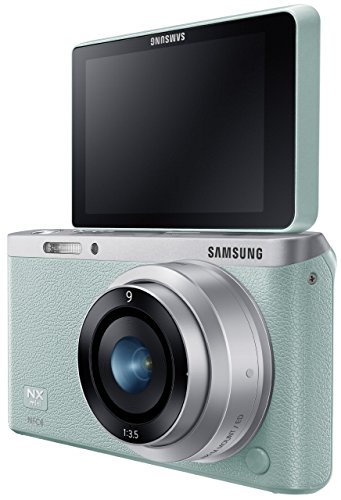 Samsung-NX-Mini-205MP-CMOS-Smart-WiFi-NFC-Compact-Interchangeable-Lens-Digital-Camera-with-9mm-Lens-and-3-Flip-Up-LCD-Touch-Screen-Mint-Green-0
