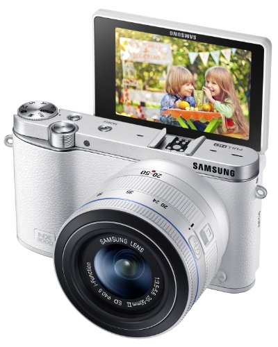 Samsung-NX3000-Wireless-Smart-203MP-Compact-System-Camera-with-20-50mm-Compact-Zoom-and-Flash-White-0