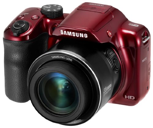 Samsung-WB1100F-162MP-CCD-Smart-WiFi-NFC-Digital-Camera-with-35x-Optical-Zoom-30-LCD-and-720p-HD-Video-Red-Certified-Refurbished-0
