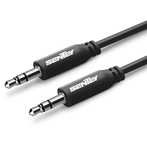 Sentey-Audiophile-Grade-35mm-Audio-Cable-Stereo-Pvc-10-Meter-3ft-Male-to-Male-Black-Premium-Metal-Connector-Tangle-free-Material-for-Headphones-Gaming-or-Pc-Headset-Samsung-Htc-Motorola-Lg-Ps4-Xbox-Ga-0