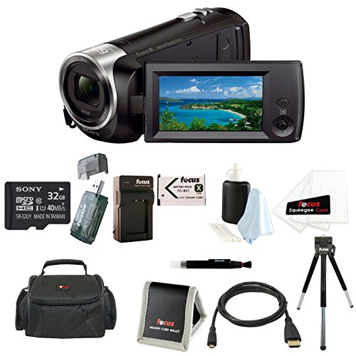 Sony-HD-Video-Recording-HDRCX405-HDR-CX405B-Handycam-Camcorder-Black-Sony-32GB-microSDHCSDXC-High-speed-Memory-Card-Camera-Bag-Replacement-NP-BX1-Battery-and-Charger-Accessory-Bundle-0