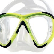 Tilos-Hawk-Eyes-Low-Volume-Slim-Frame-Added-Vision-Scuba-Diving-Mask-Yellow-with-Clear-Silicone-0
