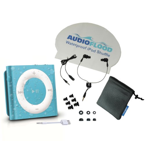 Waterproof-Apple-iPod-Shuffle-by-AudioFlood-with-True-Short-Cord-Headphones-Highest-Rated-Waterproof-MP3-Player-on-Amazon-Blue-0