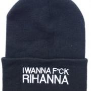 Winter-Warm-Knit-I-Wanna-Fuck-Rihanna-Black-Beanie-Hat-for-Men-and-Women-Winter-Cap-Skully-0