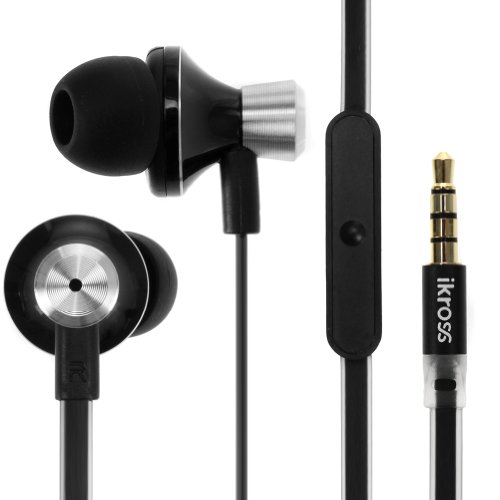 iKross-35mm-Stereo-Earbuds-with-Microphone-Silver-Zebra-Small-Headset-Case-for-LG-Optimus-F60-Tribute-Transpyre-G3-Vigor-G-Vista-G3-Volt-Optimus-Exceed-2-Optimus-L90-Optimus-L70-Lucid-3-Optimus-Zone-2-0-0