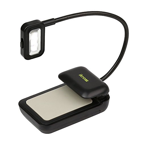 iKross-Black-Dual-LED-Clip-On-Reading-Light-for-eBook-Readers-Tablet-Smartphone-Cell-Phone-0-1