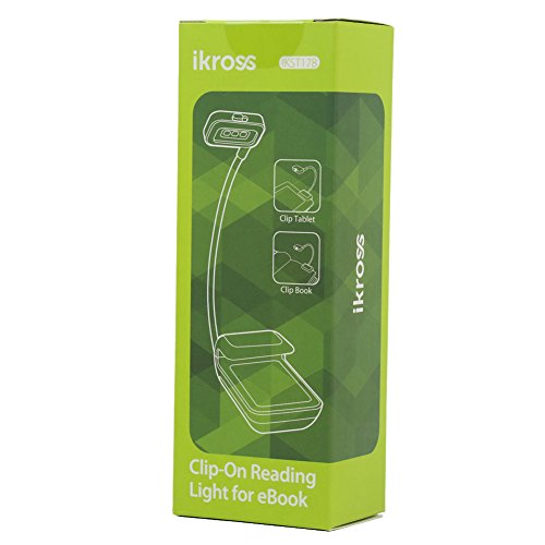 iKross-Black-Dual-LED-Clip-On-Reading-Light-for-eBook-Readers-Tablet-Smartphone-Cell-Phone-0-5