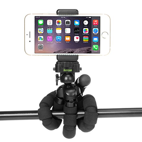 iKross-Universal-Smartphone-GoPro-Digital-Camera-Flexible-Tripod-Stand-For-Samsung-Galaxy-S6-S6-Edge-Apple-iPhone-6-6-Plus-HTC-One-M9-2015-LG-G3-Go-Pro-Hero-4-3-and-more-0-1