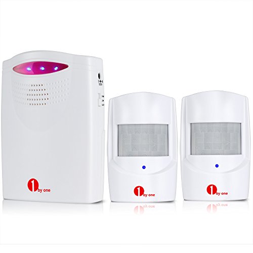 1byone-Safety-Driveway-Alarm-Easy-Installation-with-Upgrade-Auto-learning-Code-Blue-LED-Indicator-Weatherproof-Patrol-Infrared-And-Wireless-Home-Security-Alert-Alarm-System-Kit-Type-QH-0514-0