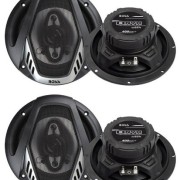 4-NEW-BOSS-NX654-65-800W-4-Way-Car-Audio-Coaxial-Speakers-Stereo-Black-4-Ohm-0