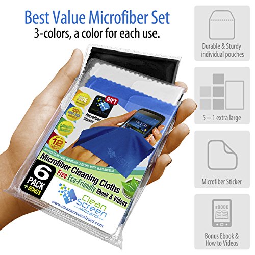 6-pack-Microfiber-Cleaning-Cloth-Best-Screen-Cleaner-for-Electronic-Devices-Glasses-and-Delicate-Surfaces-Microfibre-Sticker-Pad-Kit-Designed-for-Iphones-Ipads-Smartphones-Tablets-Kindle-Cell-Phones-E-0-0
