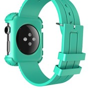 Apple-Watch-Case-i-Blason-Rugged-Protective-Case-with-Strap-Bands-for-Apple-Watch-Watch-Sport-Watch-Edition-2015-Release-2015-38-mm-Green-0-1