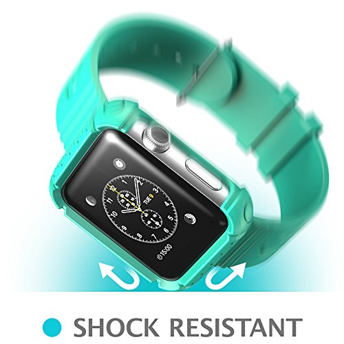 Apple-Watch-Case-i-Blason-Rugged-Protective-Case-with-Strap-Bands-for-Apple-Watch-Watch-Sport-Watch-Edition-2015-Release-2015-38-mm-Green-0-3