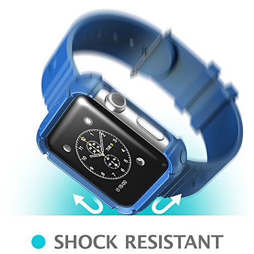 Apple-Watch-Case-i-Blason-Rugged-Protective-Case-with-Strap-Bands-for-Apple-Watch-Watch-Sport-Watch-Edition-2015-Release-2015-42-mm-Navy-0-3