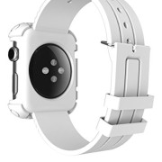 Apple-Watch-Case-i-Blason-Rugged-Protective-Case-with-Strap-Bands-for-Apple-Watch-Watch-Sport-Watch-Edition-2015-Release-2015-42-mm-White-0-1