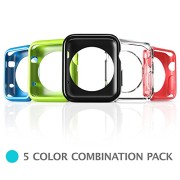 Apple-Watch-Case-i-Blason-TPU-Cases-5-Color-Combination-Pack-for-Apple-Watch-Watch-Sport-Watch-Edition-2015-Release-2015-42-mm-0-0