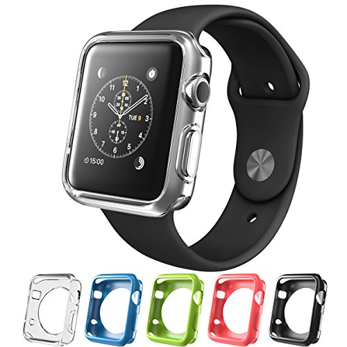 Apple-Watch-Case-i-Blason-TPU-Cases-5-Color-Combination-Pack-for-Apple-Watch-Watch-Sport-Watch-Edition-2015-Release-2015-42-mm-0