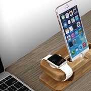 Apple-Watch-Stand-Hapurs-iWatch-Banboo-Wood-Charging-Dock-Charge-Station-Stock-Cradle-Holder-for-Apple-Watch-Both-38mm-and-42mm-iPhone-6-6-plus-5S-5-0-3