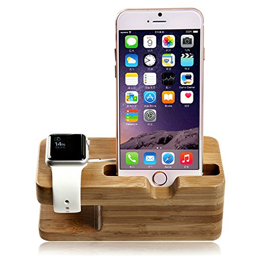 Apple-Watch-Stand-Hapurs-iWatch-Banboo-Wood-Charging-Dock-Charge-Station-Stock-Cradle-Holder-for-Apple-Watch-Both-38mm-and-42mm-iPhone-6-6-plus-5S-5-0