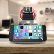 Apple-Watch-Stand-Poetic-Smartphone-AppleAndroid-Apple-Watch-Dual-Stand-Loft-Aluminum-VersatileElegant-Aluminum-Made-Stand-with-TPU-Dock-Charging-Cable-Watch-Case-Watch-NOT-INCLUDED-for-SmartphoneAppl-0-1