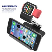 Apple-Watch-Stand-Poetic-Smartphone-AppleAndroid-Apple-Watch-Dual-Stand-Loft-Aluminum-VersatileElegant-Aluminum-Made-Stand-with-TPU-Dock-Charging-Cable-Watch-Case-Watch-NOT-INCLUDED-for-SmartphoneAppl-0-2