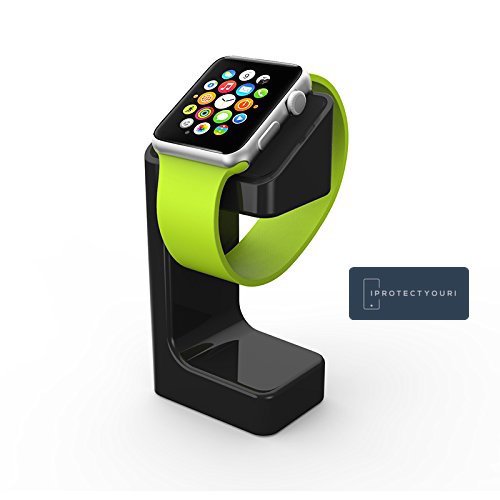 Apple-Watch-Stand-iProtectYouri-Charging-Dock-Apple-Watch-Charging-Stand-NEW-Apple-Watch-Stand-High-Quality-Plastic-build-cradle-holds-Apple-Watch-Comfortable-viewing-angle-easy-use-quick-connection-f-0