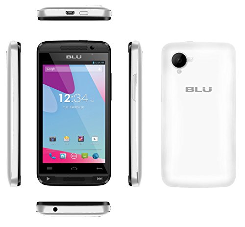 BLU-Dash-Music-II-Android-44-KK-32MPVGA-Unlocked-White-Silver-0-0