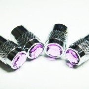 Bling-Anti-Theft-Locking-System-Purple-Diamond-Rhinestone-Metal-Chrome-Tire-Rim-Valve-Stem-Cap-VC-PUD-0