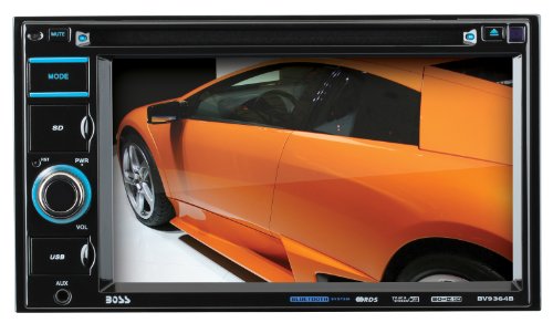 Boss-Audio-BV9364B-Bluetooth-Enabled-In-Dash-Double-DIN-DVDMP3CD-AMFM-Receiver-Featuring-A-62-Widescreen-Touchscreen-Digital-TFT-Monitor-0