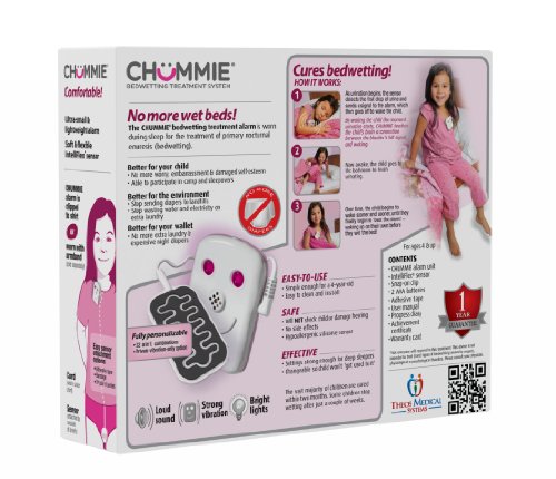 Chummie-Premium-Bedwetting-Enuresis-Alarm-with-8-Tones-and-Vibration-for-Girls-Pink-0-1