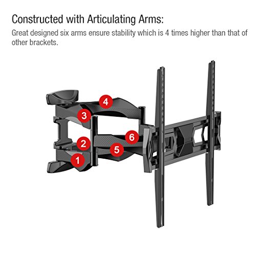 FLEXIMOUNTS-A20-Articulating-Full-Motion-Tilt-TV-Wall-Mount-for-most-of-32-50-inch-SamsungCobyLGTCLHaierVIZIOHisenseSharpSonyToshibaSeiki-LCD-LED-Tvs-0-0
