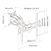 FLEXIMOUNTS-A20-Articulating-Full-Motion-Tilt-TV-Wall-Mount-for-most-of-32-50-inch-SamsungCobyLGTCLHaierVIZIOHisenseSharpSonyToshibaSeiki-LCD-LED-Tvs-0-1