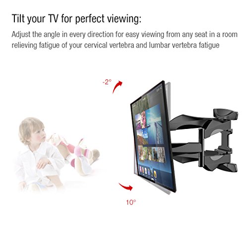 FLEXIMOUNTS-A20-Articulating-Full-Motion-Tilt-TV-Wall-Mount-for-most-of-32-50-inch-SamsungCobyLGTCLHaierVIZIOHisenseSharpSonyToshibaSeiki-LCD-LED-Tvs-0-2