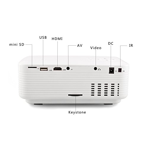 FastFox-E07-Mini-LED-Projector-Full-HD-LCD-100-Lumens-Protable-Home-Theater-Support-HDMI-SD-USB-RCA-VGA-Audio-Video-for-Study-Game-Video-Film-Meeting-White-Color-0-4