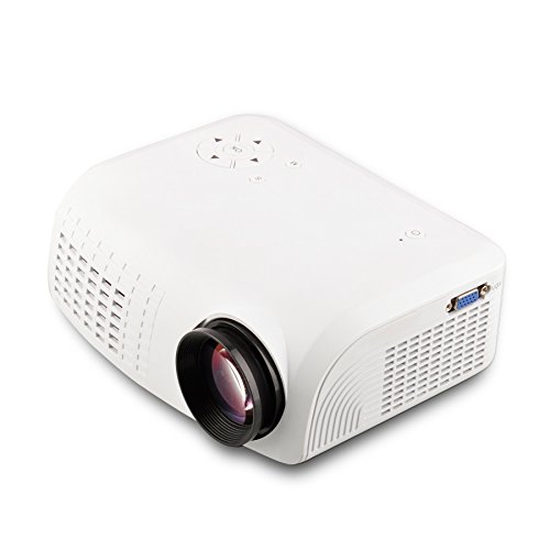 FastFox-E07-Mini-LED-Projector-Full-HD-LCD-100-Lumens-Protable-Home-Theater-Support-HDMI-SD-USB-RCA-VGA-Audio-Video-for-Study-Game-Video-Film-Meeting-White-Color-0
