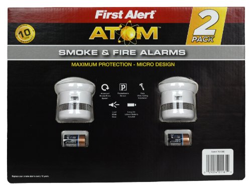 First-Alert-Atom-Micro-Photoelectric-Smoke-and-Fire-Alarm-2-Pack-0