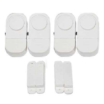 HDE-DIY-4-Piece-Wireless-Personal-Security-Alarm-System-Kit-for-Homes-Businesses-0-1