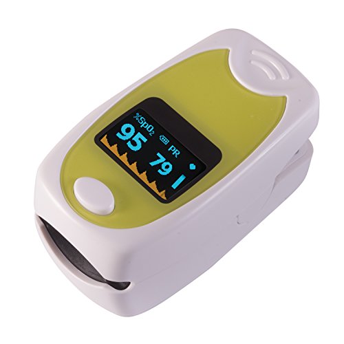 HealthSmart-Deluxe-Fingertip-Pulse-Oximeter-to-Monitor-Heart-Rate-and-Oxygen-Levels-Bi-Directional-with-Case-Green-0