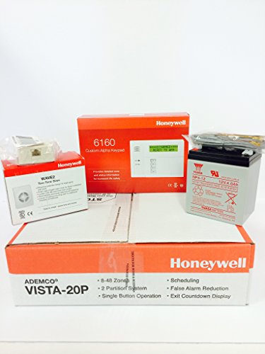 Honeywell-Vista-20P-6160-Keypad-Battery-Siren-RJ31X-Jack-and-Cord-Kit-Package-0