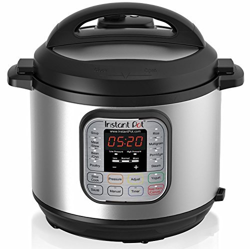 Instant-Pot-IP-DUO60-7-in-1-Programmable-Pressure-Cooker-6Qt1000W-Stainless-Steel-Cooking-Pot-and-Exterior-Latest-3rd-Generation-Technology-0-0