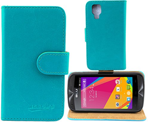 JUSUN-BLU-Dash-C-Music-D390U-CASE-Customized-Leather-Folio-Stand-Protective-Wallet-Case-Cover-For-BLU-Dash-C-Music-D390U-Blue-0