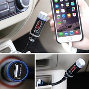 Keedox-21A-Version-Wireless-Bluetooth-21-EDR-FM-Radio-Stereo-Transmitter-Adapter-Car-Charger-Handsfree-Calling-Music-Control-and-USB-Charging-for-iPhone-55C5S66-iPod-Android-or-Windows-cell-phone-Musi-0-3