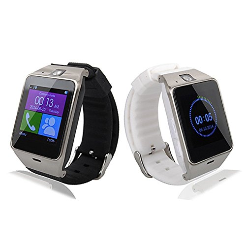 Kingear-A18-Smart-Bluetooth-30-NFC-Waterproof-Watch-Phone-Camera-Tf-Card-Wristwatch-for-IOS-Iphone-Android-Samsung-HTC-Etc-White-0-5