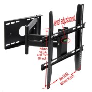Lumsing-Universal-Corner-TV-Wall-Mount-Bracket-with-Full-Motion-Swing-OutExtendable-Tilting-Swivel-Articulating-Arm-for-14-40-LED-LCD-Plasma-TVs-and-flat-panel-displays-such-as-Dynex-Dell-Olevia-synta-0-0