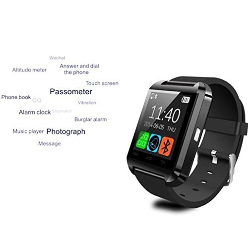 LuxsureBluetooth-Smart-Watch-WristWatch-U8-UWatch-Fit-for-Smartphones-IOS-Android-Apple-iphone-44S55C5S-Android-Samsung-S2S3S4Note-2Note-3-HTC-Sony-BlackberryBlack-0-5