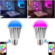 MagicLight-Bluetooth-Smart-LED-Light-Bulb-Dimmable-Multicolored-Color-Changing-Smart-LED-Lights-Smartphone-Controlled-Works-with-Apple-Watch-iPhone-iPad-Android-Phone-and-Tablet-0-2