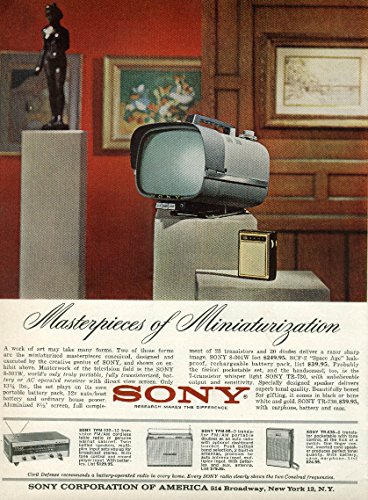 Masterpieces-of-Miniaturization-Sony-Television-Transistor-Radio-ad-1962-0