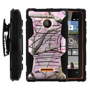 Microsoft-Lumia-435-Case-Microsoft-Lumia-435-Holster-Two-Layer-Hybrid-Armor-Hard-Cover-with-Built-in-Kickstand-and-Unique-Graphic-Images-for-Microsoft-Lumia-435-T-Mobile-from-MINITURTLE-Includes-Scree-0